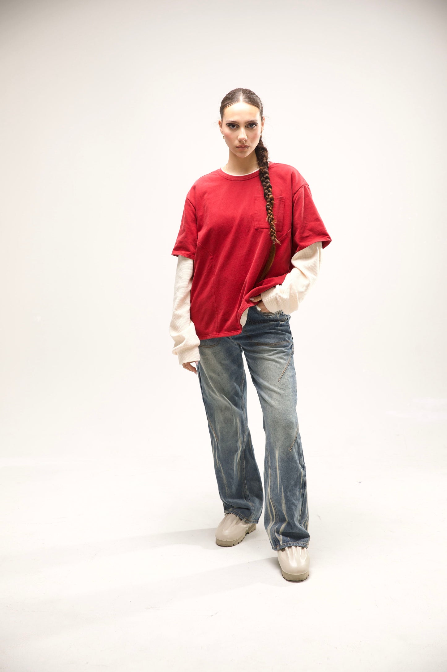 PRINCESS CUT LONGSLEEVE (RED)