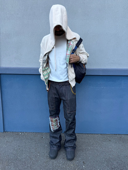 Repaired Flannel Denim