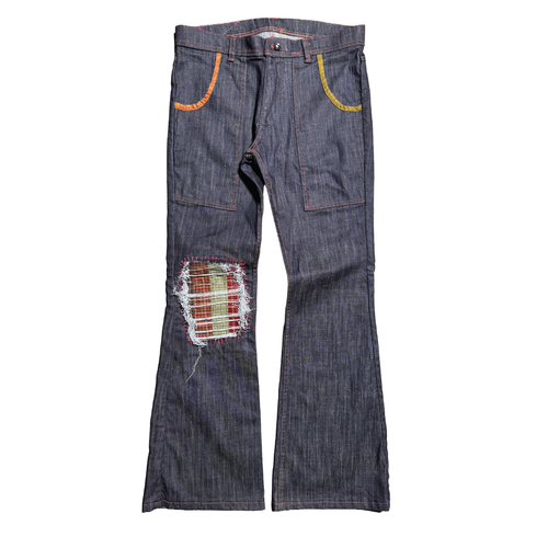 Repaired Flannel Denim