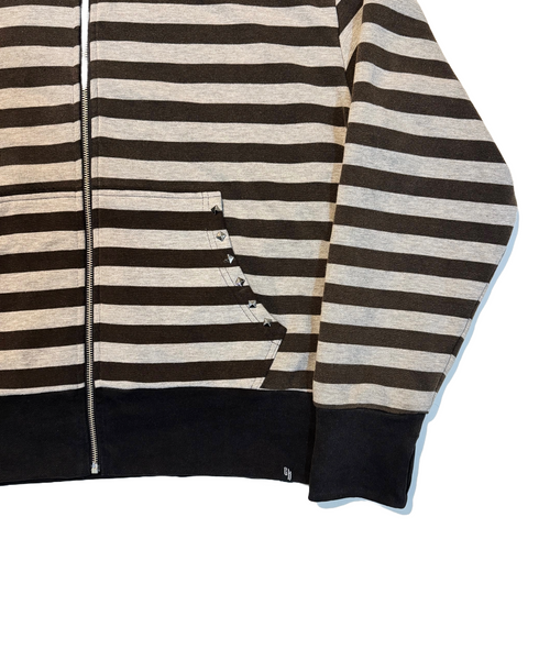 STRIPED FUR ZIP