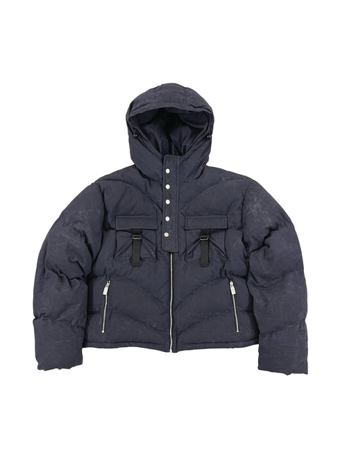 ADZE WAXED DENIM PUFFER