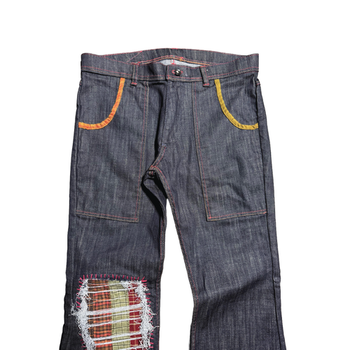 Repaired Flannel Denim