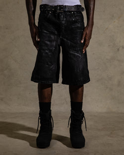 WAXED BLACK JORTS