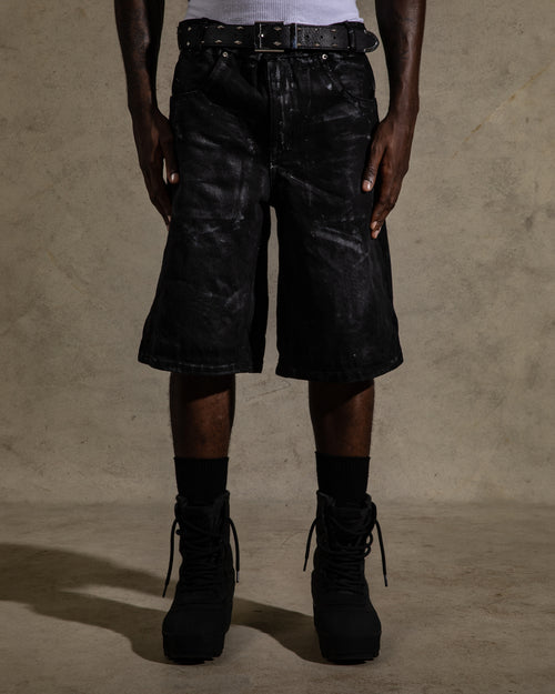 WAXED BLACK JORTS