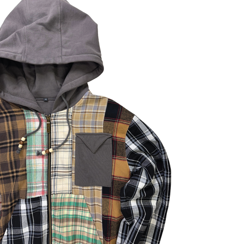 MULTI-FLANNEL ZIP GREY (sample)